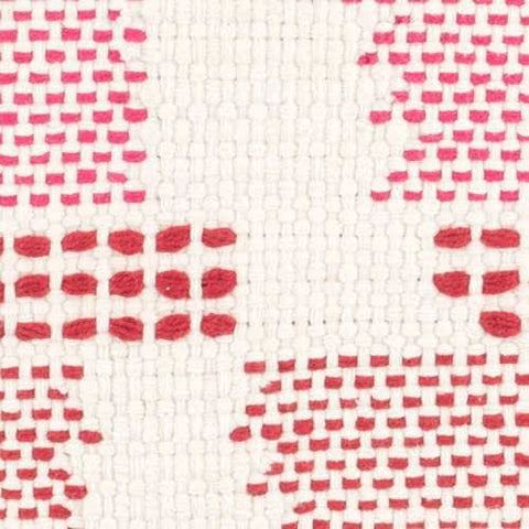 Tread Lightly Pink Handwoven Cotton Rug Swatch