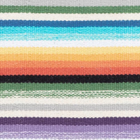 Serape Multi Handwoven Cotton Rug Swatch