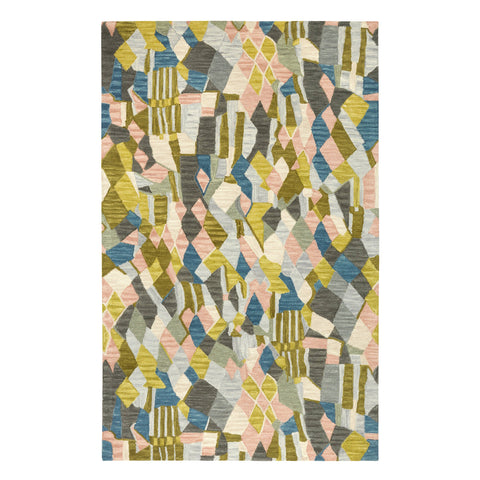 Deer Leap Coral Hand Hooked Wool Rug