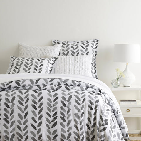 Grey Brush Duvet Cover