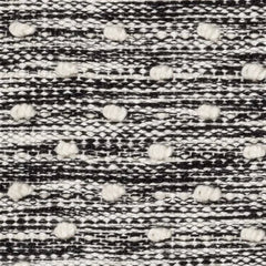 Hobnail Black Handwoven Performance Rug Swatch