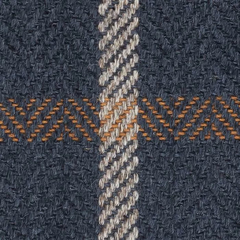 Jackson Navy/Ivory Woven Wool Custom Rug Swatch