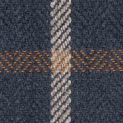 Jackson Navy/Ivory Woven Wool Custom Rug Swatch