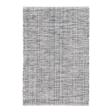 Marled Indigo Handwoven Cotton Rug