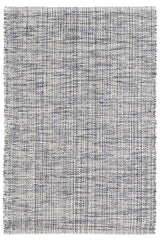 Marled Handwoven Cotton Rug | Indigo