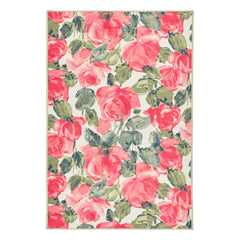 Pretty Peonies Multi Machine Washable Rug