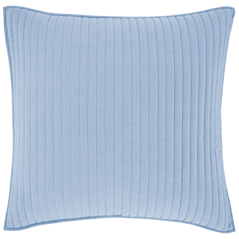 Cozy Cotton French Blue Quilted Sham