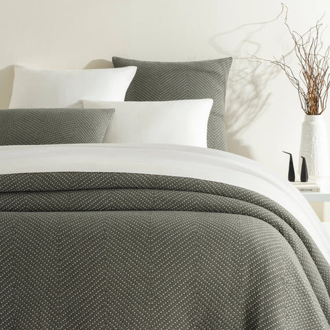 Catalina Charcoal Matelasse Coverlet