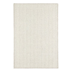 Jett Ivory Woven Wool Custom Rug