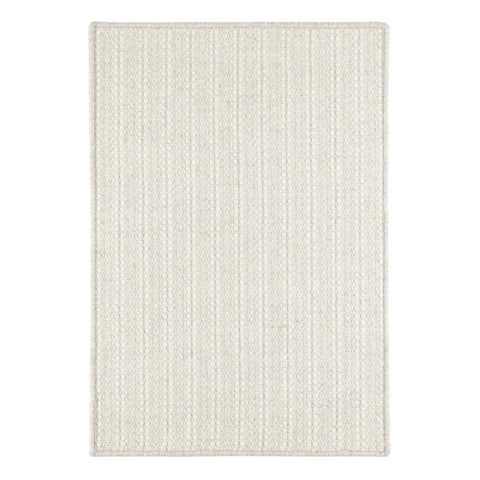 Jett Ivory Woven Wool Custom Rug