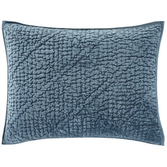 Parisienne Velvet Slate Quilted Sham