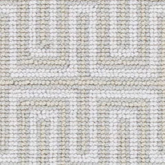 Maze Platinum Woven Wool Custom Rug Swatch With Attached Rug Pad