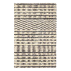 Tracks Grey Hand Loom Knotted Wool Rug