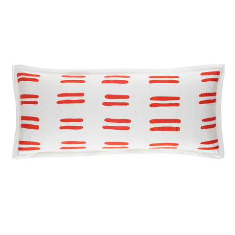 Bold Strokes Tangerine Decorative Pillow Cover