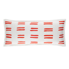 Bold Strokes Tangerine Decorative Pillow Cover