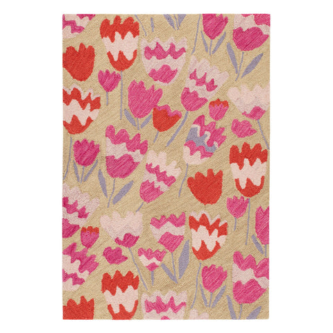 Zelie Fuchsia Hand Micro Hooked Wool Rug