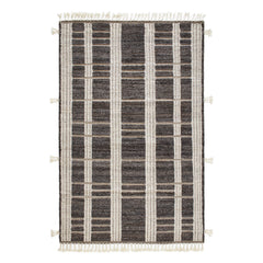 Tory Grey/Ivory Hand Knotted Wool Rug