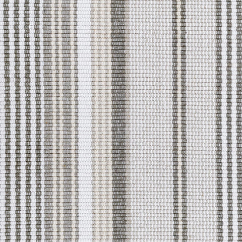 Gradation Ticking Handwoven Cotton Rug Swatch