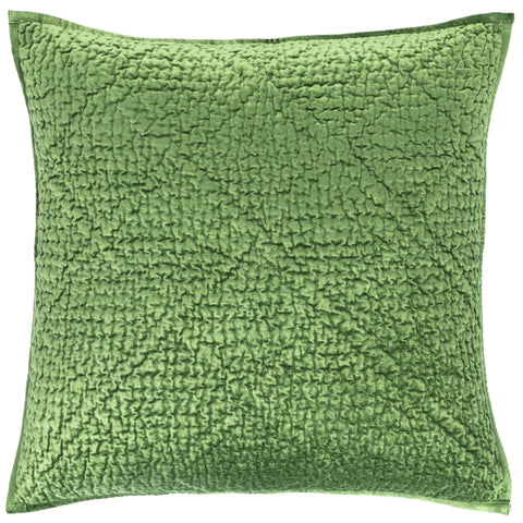 Parisienne Velvet Evergreen Quilted Sham