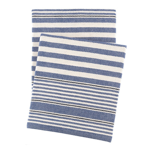 Rugby Stripe Denim Throw