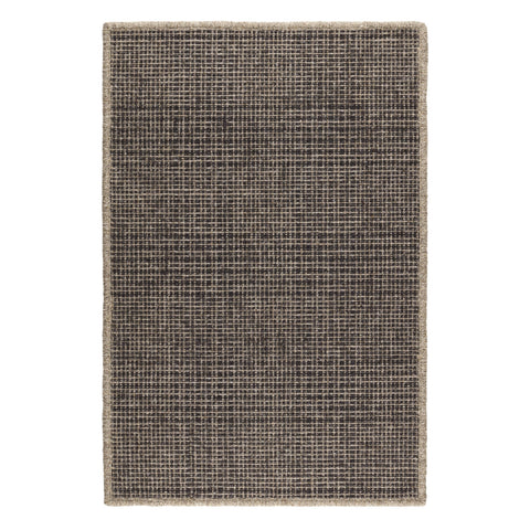 Checkers Shale Woven Wool Custom Rug