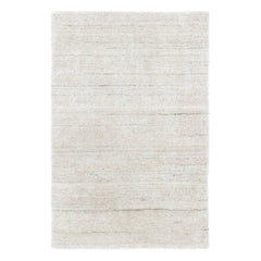 Icelandia White Hand Knotted Viscose Rug