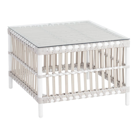 Mamau Dove White Outdoor Side Table