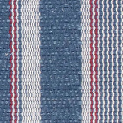 Camden Stripe Denim Handwoven Cotton Rug Swatch