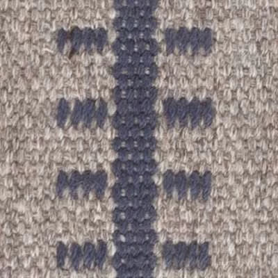 Tailor Stripe Navy Woven Wool Custom Rug Swatch