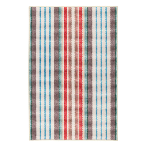 Ranch Stripe Multi Machine Washable Rug