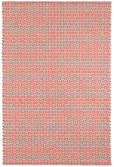 Miss Muffet Handwoven Cotton Rug | Paprika