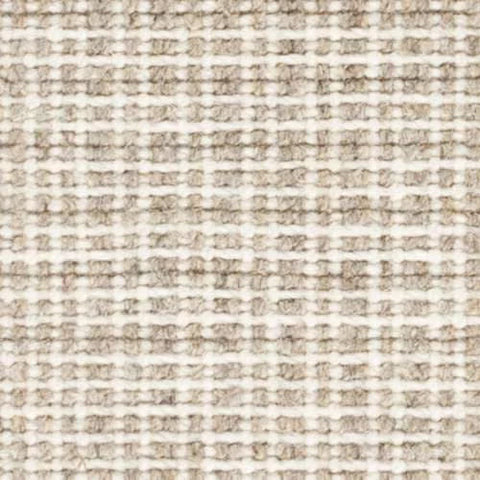 Checkers Natural Woven Wool Custom Rug Swatch With Attached Rug Pad