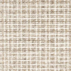 Checkers Natural Woven Wool Custom Rug Swatch With Attached Rug Pad