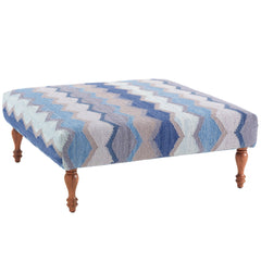 Safety Net Blue Rug Ottoman