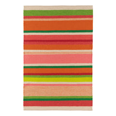 Seed Stitch Stripe Spring Handwoven Indoor/Outdoor Rug