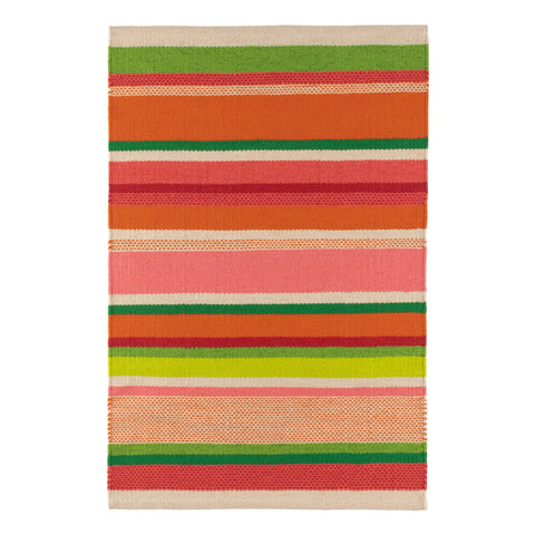 Seed Stitch Stripe Spring Handwoven Indoor/Outdoor Rug