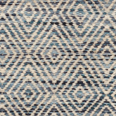 Jewel Blue Handwoven Jute Rug Swatch