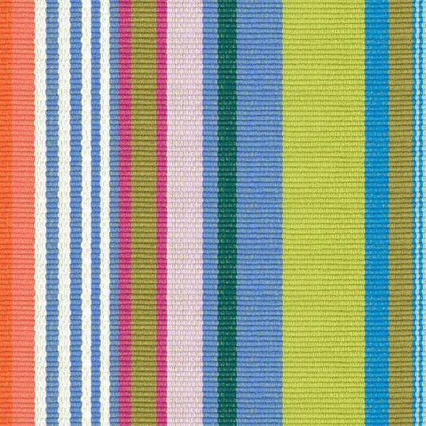 Mellie Stripe Multi Machine Washable Rug Swatch