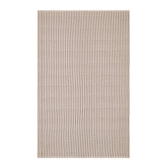 Pinstripe Brown/Ivory Handwoven Indoor/Outdoor Rug