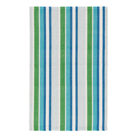 Always Greener Cobalt/Green Handwoven Indoor/Outdoor Rug