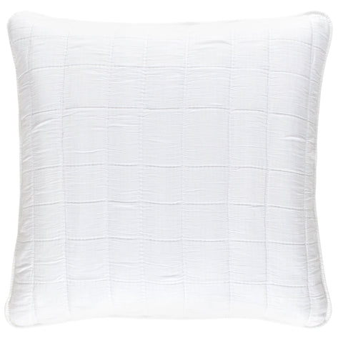 Monet White Quilted Sham