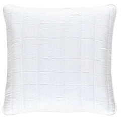 Monet White Quilted Sham