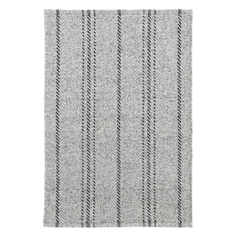 Melange Stripe Grey/Black Handwoven Indoor/Outdoor Rug