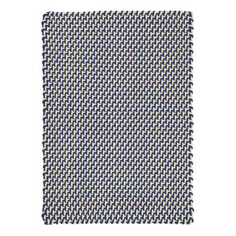 Two-Tone Rope Navy/Ivory Handwoven Indoor/Outdoor Rug