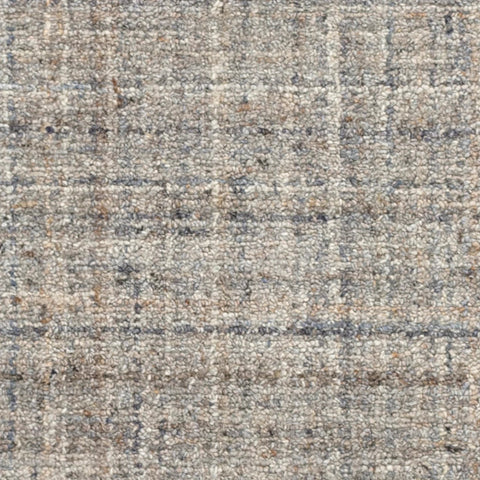 Harris Blue/Brown Hand Micro Hooked Wool Rug Swatch