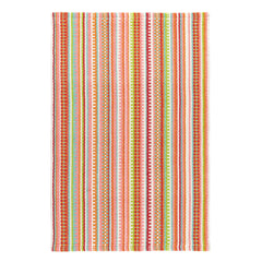 Lucky Stripe Spring Handwoven Cotton Rug