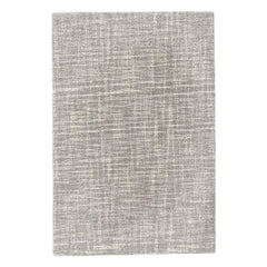 Crosshatch Dove Grey Hand Micro Hooked Wool Rug