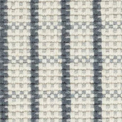 Lawrence Denim Woven Wool Custom Rug Swatch With Attached Rug Pad