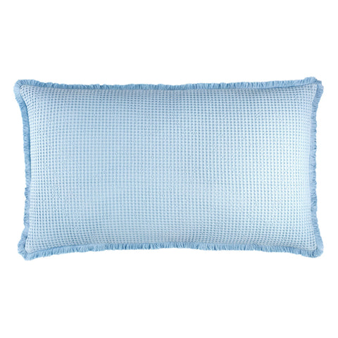 Bubble Soft Blue Matelasse Decorative Pillow Cover