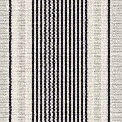 Gunner Stripe Grey Machine Washable Rug Swatch